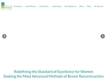 Tablet Screenshot of breastcenter.com